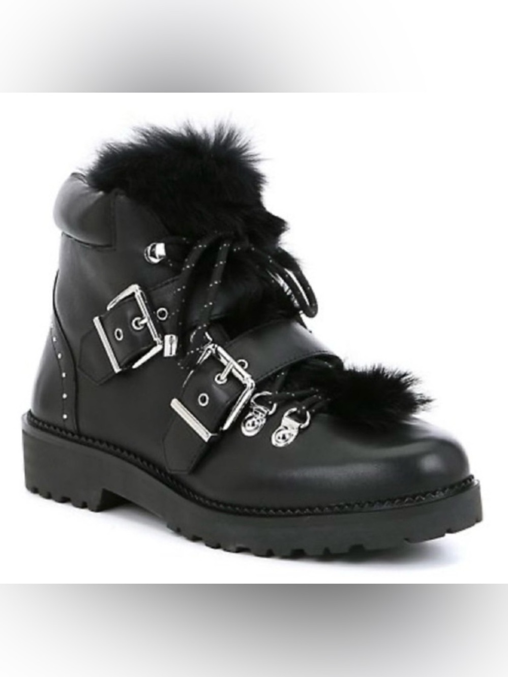 Gianni Bini Fur Boots Size 5.5